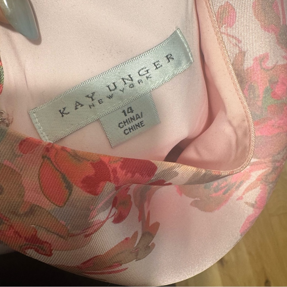 Charming Floral Pink Sleeveless A-Line Dress - Picture 5 of 5